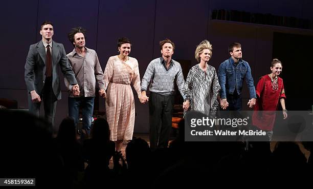 Alex Breaux, Josh Hamilton, Maggie Gyllenhaal, Ewan McGregor, Cynthia Nixon, Ronan Raftery and Madeline Weinstein during the Roundabout Theatre...