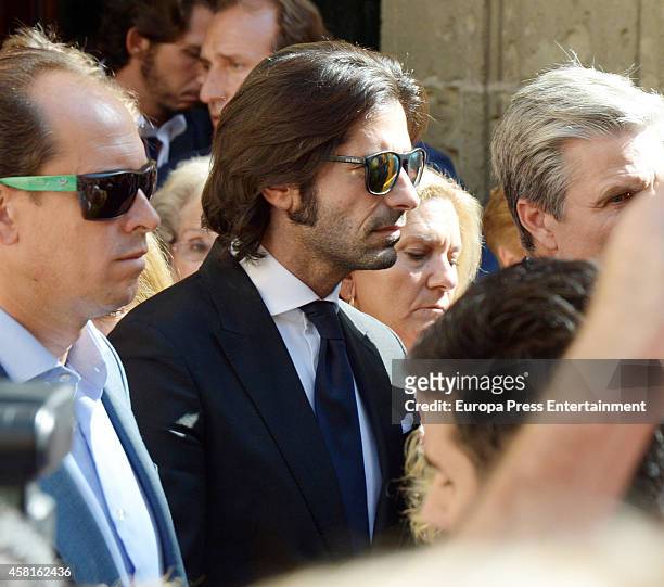 Javier Conde attends the funeral for the Spanish bullfighter Jose Maria Manzanares at Cathedral of San Nicolas on October 30, 2014 in Alicante, Spain.