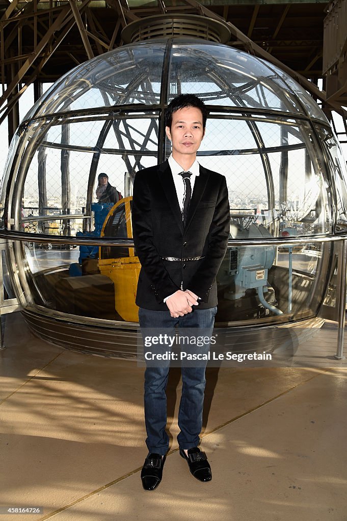 'J Autumn Fashion Show 2014' : Jessica Minh Anh Transforms The Eiffel Tower Into A 150 meter Outdoor Catwalk