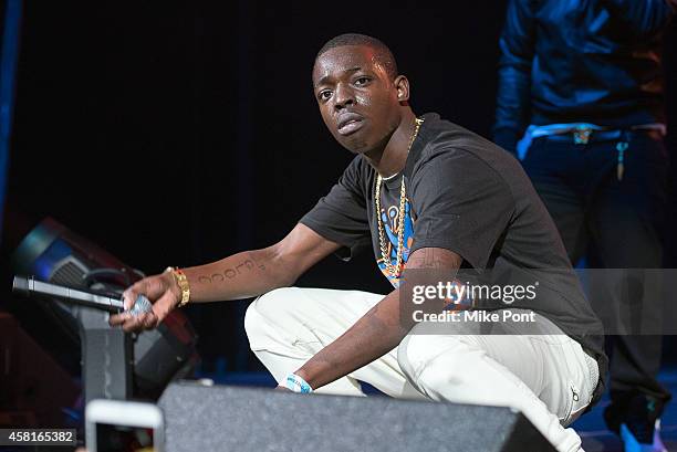 Rapper Bobby Shmurda performs on stage during Power 105.1's Powerhouse 2014 at Barclays Center on October 30, 2014 in New York City.