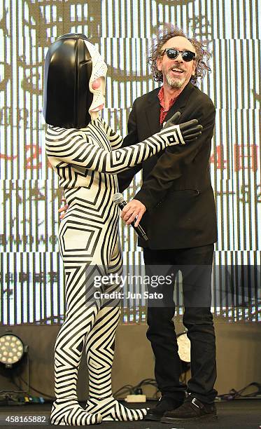 Director Tim Burton attends the opening ceremony of the World of Tim Burton exhibition at Roppongi Hills arena on October 31, 2014 in Tokyo, Japan.
