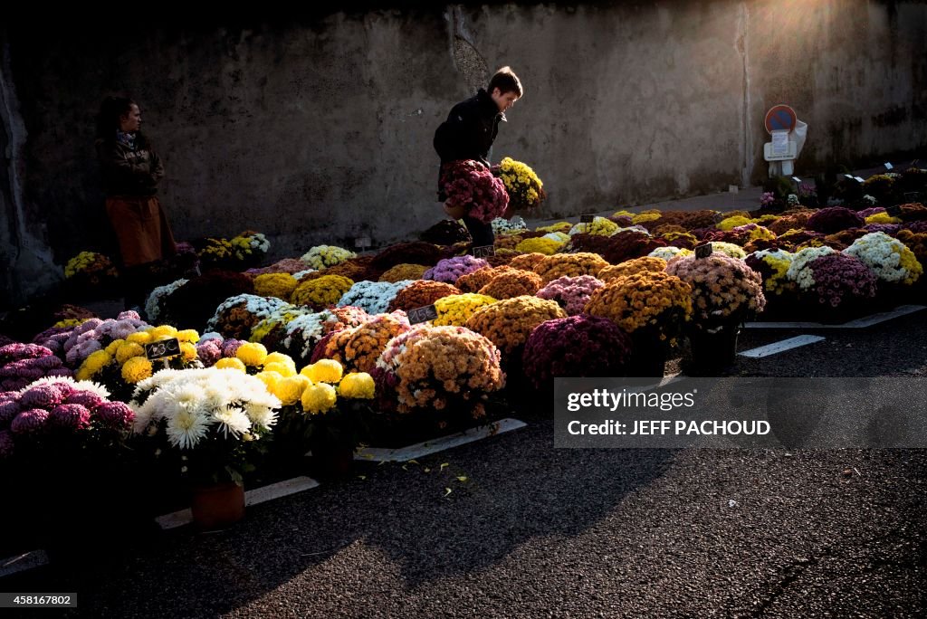 FRANCE-RELIGION-ALL SAINTS-CEMETERY-FEATURE