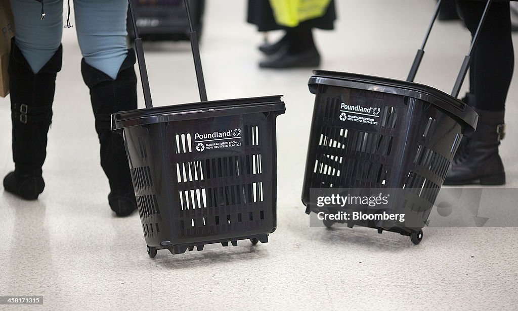 Retail Operations Inside A Poundland Discount Store