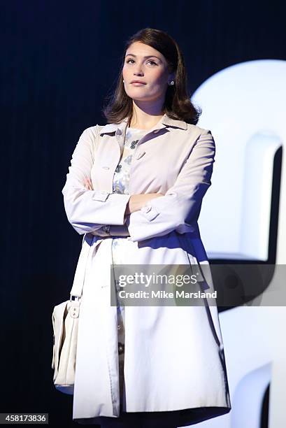 Gemma Arterton performs on stage during a photocall for "Made In Dagenham" at Adelphi Theatre on October 31, 2014 in London, England.