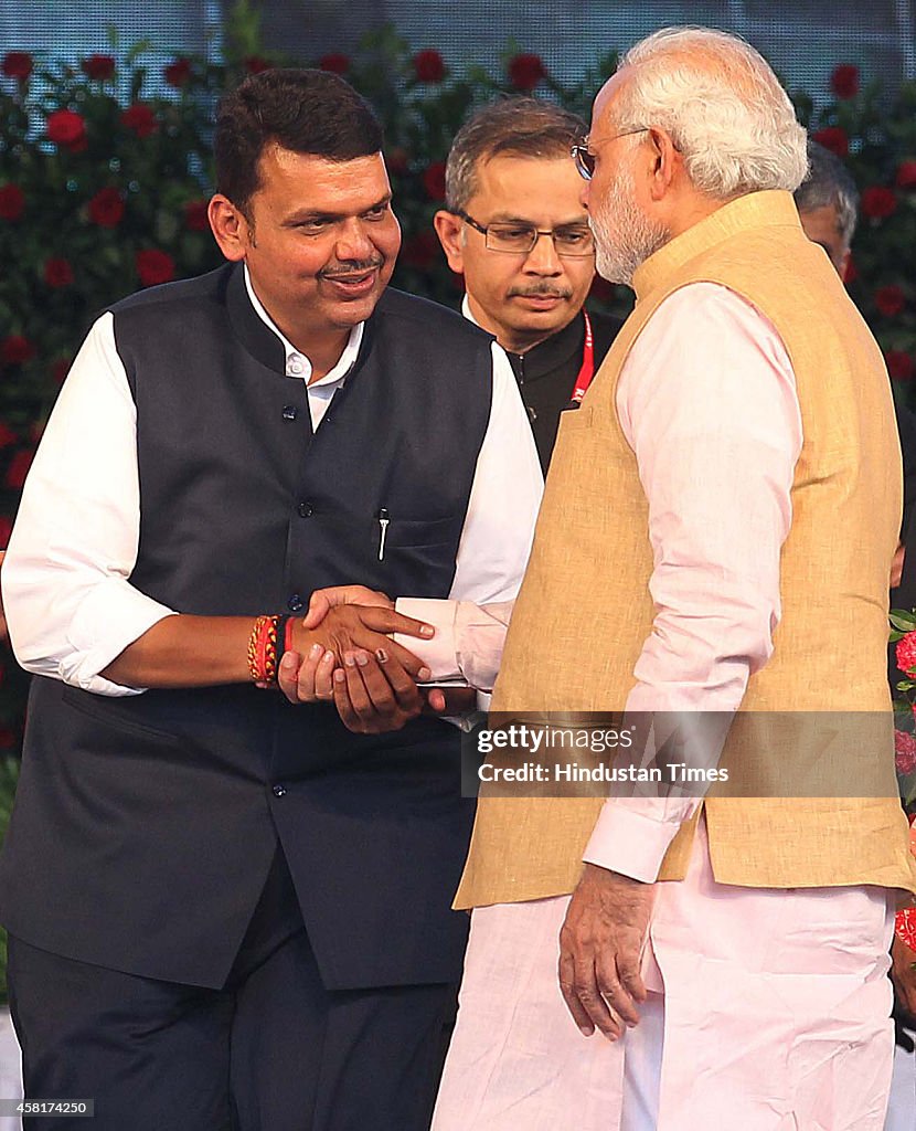 BJP Leader Devendra Fadnavis Sworn In As Maharashtra Chief Minister