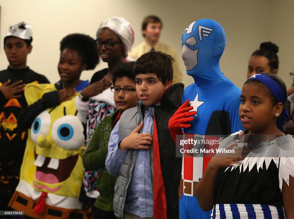 Children Attend Halloween-Themed U.S. Citizenship Ceremony In Baltimore