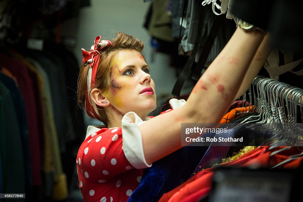 London Partygoers Prepare For Halloween At Angels Fancy Dress Shop