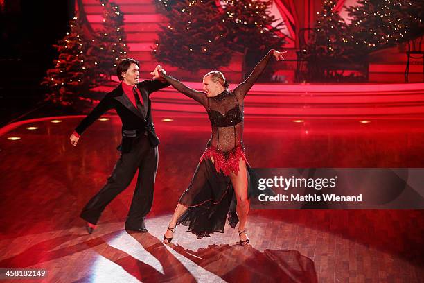 Magdalena Brzeska and Erich Klann attend the 'Let's Dance - Let's Christmas' Show on December 20, 2013 in Cologne, Germany.