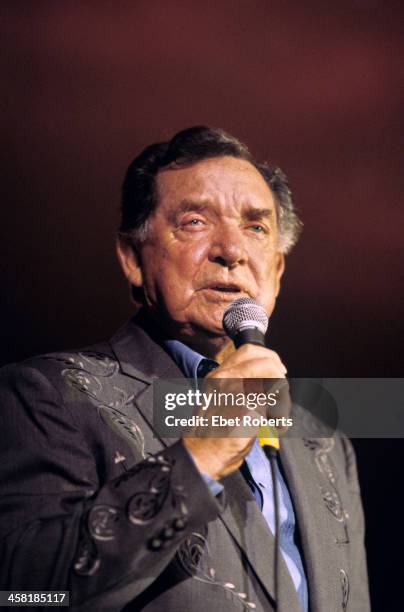 Ray Price performing at Stubbs for SXSW Music Festival in Austin, Texas on March 18,1998.