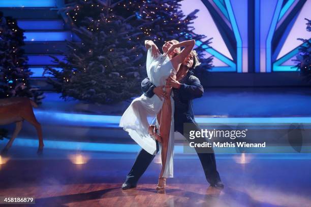 Erich Klann and Magdalena Brzeska attend the 'Let's Dance - Let's Christmas' Show on December 20, 2013 in Cologne, Germany.