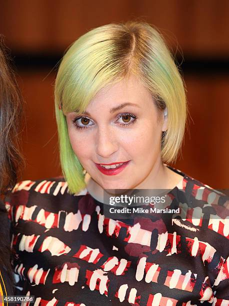 Lena Dunham launches her book 'Not That Kind Of Girl' at the Southbank Centre's Royal Festival Hall on October 31, 2014 in London, England.