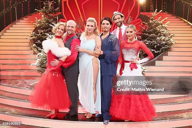 Isabell Edvardsso, Moritz A. Sachs, magdalena Brzeska, Erich Klann, Massimo Sinato and Sophia Thomalla attend the 'Let's Dance - Let's Christmas'...