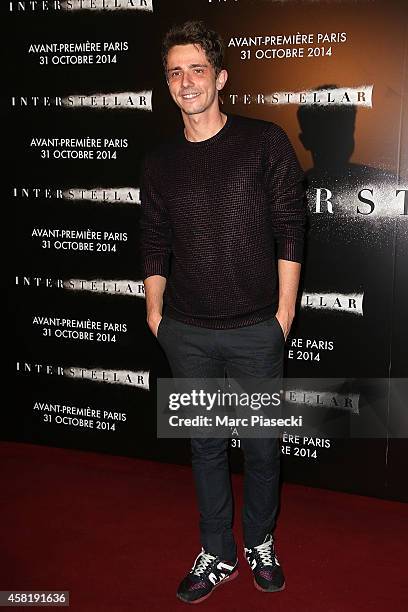 Guillaume Pley attends the 'Interstellar' Premiere at Le Grand Rex on October 31, 2014 in Paris, France.
