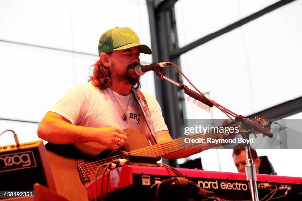 Singer Shooter Jennings, son of Waylon Jennings performs on the BMO Harris Bank Stage at the Henry W. Maier Festival Park during the Harley-Davidson...