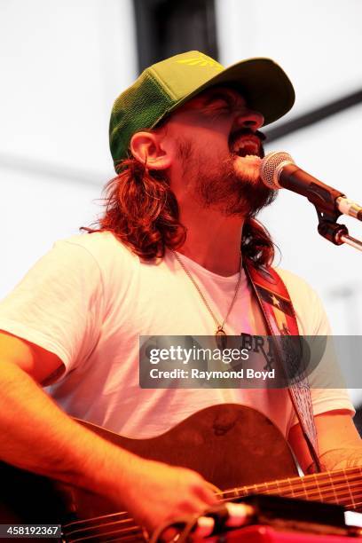 Singer Shooter Jennings, son of Waylon Jennings performs on the BMO Harris Bank Stage at the Henry W. Maier Festival Park during the Harley-Davidson...