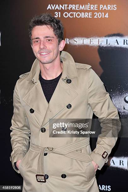 Guillaume Pley attends the 'Interstellar' Paris Premiere at Le Grand Rex on October 31, 2014 in Paris, France.