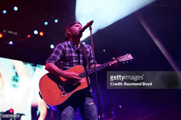 Singer Dierks Bentley, performs on the BMO Harris Bank Stage at the Henry W. Maier Festival Park during the Harley-Davidson 110th Anniversary in...