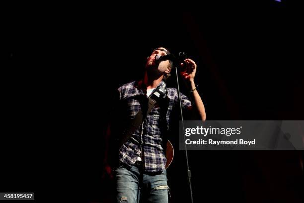 Singer Dierks Bentley, performs on the BMO Harris Bank Stage at the Henry W. Maier Festival Park during the Harley-Davidson 110th Anniversary in...