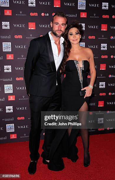 Philipp Plein and Elissa attend the Gala Event during the Vogue Fashion Dubai Experience on October 31, 2014 in Dubai, United Arab Emirates.