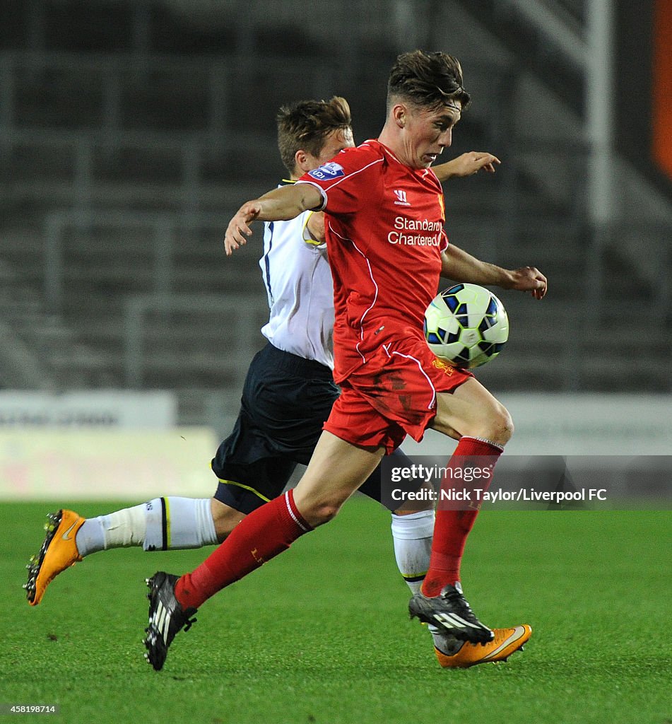 Liverpool v Tottenham Hotspur: Barclays U21 Premier League