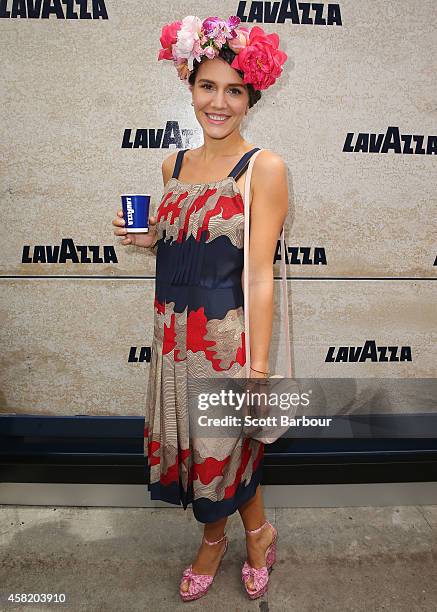 Margherita Maccapani Missoni at the Lavazza Marquee on Derby Day at Flemington Racecourse on November 1, 2014 in Melbourne, Australia.