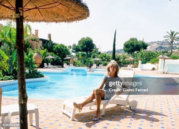 Princess Birgitta of Sweden in her villa in Santa Ponsa, 17th May 1999, Palma de Mallorca, Balearic Islands, Spain..