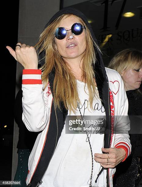 Kate Moss seen at Jonathan Ross' annual Halloween party October 31, 2014 in London, England.