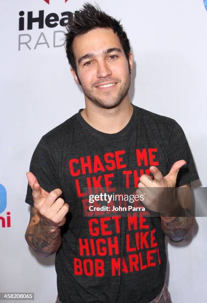 Pete Wentz of Fall Out Boy attends Y100s Jingle Ball 2013 Presented by Jam Audio Collection at BB&T Center on December 20, 2013 in Miami, Florida.