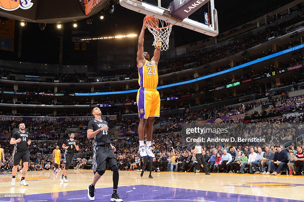 Minnesota Timberwolves  v Los Angeles Lakers