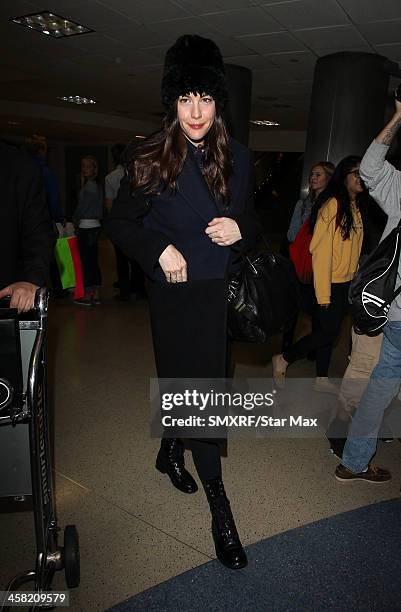 Actress Liv Tyler is seen on December 20 2013 in Los Angeles, California.