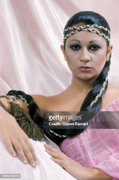 The Spanish singer Lolita, daughter of Lola Flores, during a photo shoot, 15th March 1978, Madrid, Castilla La Mancha, Spain. .