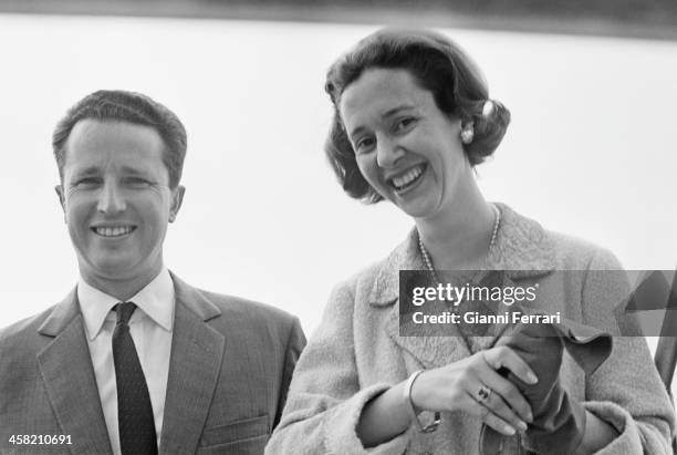 The Belgians Royals Baudouin and Fabiola during a visit in Sevilla Seville, Andalusia, Spain. .