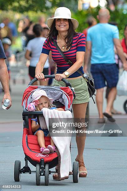 Bethenny Frankel and her daughter, Bryn Hoppy are seen on July 23, 2013 in New York City.