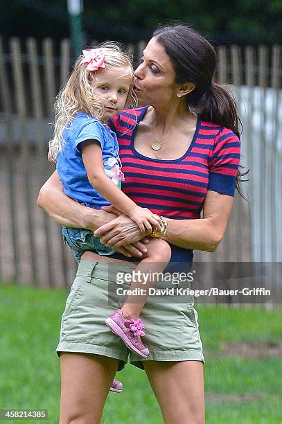 Bethenny Frankel and her daughter, Bryn Hoppy are seen on July 23, 2013 in New York City.
