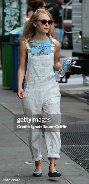 AnnaSophia Robb is seen filming "The Carrie Diaries" on July 24, 2013 in New York City.