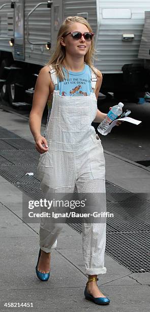 AnnaSophia Robb is seen filming "The Carrie Diaries" on July 24, 2013 in New York City.