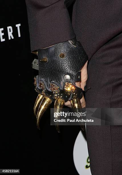 Singer Adam Lambert attends his 2nd annual Halloween bash at Bootsy Bellows on October 31, 2014 in West Hollywood, California.