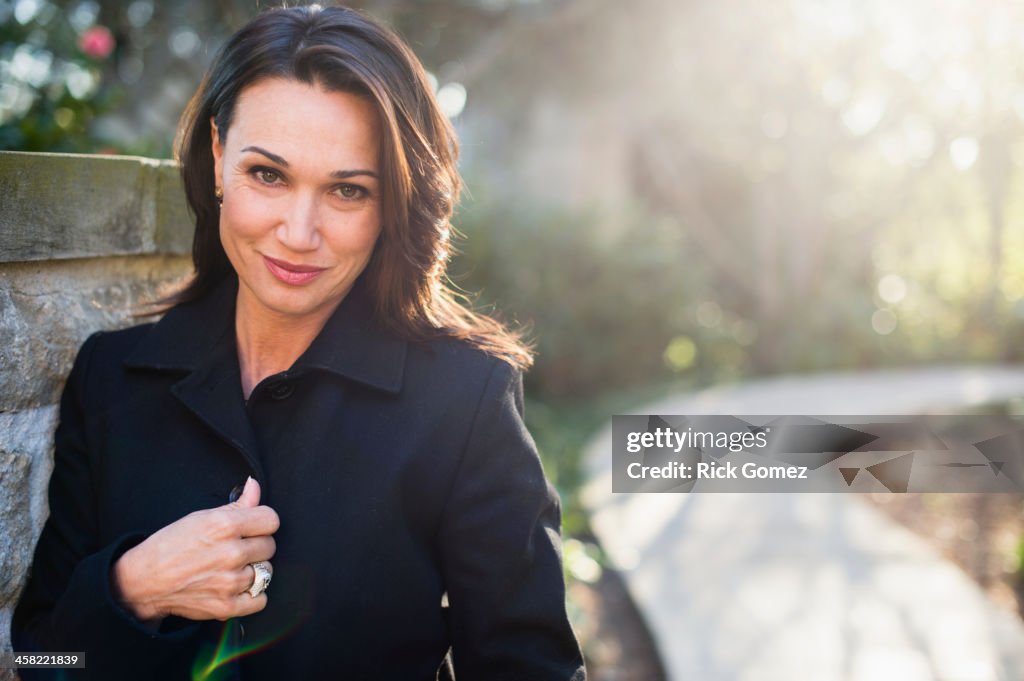 Hispanic woman smiling