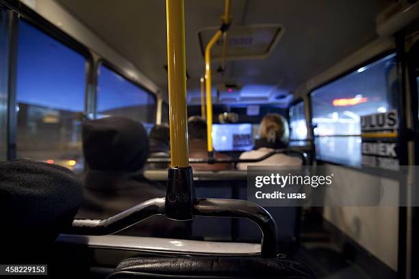 interior de un bus de ankara con cuatro pessenger - ankara fotografías e imágenes de stock