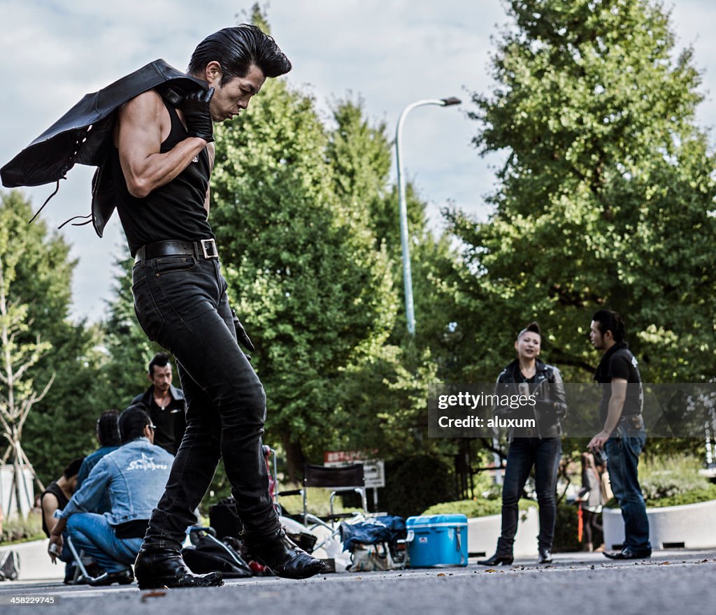 Rockabilly s in den Yoyogi-Park, Tokyo, Japan