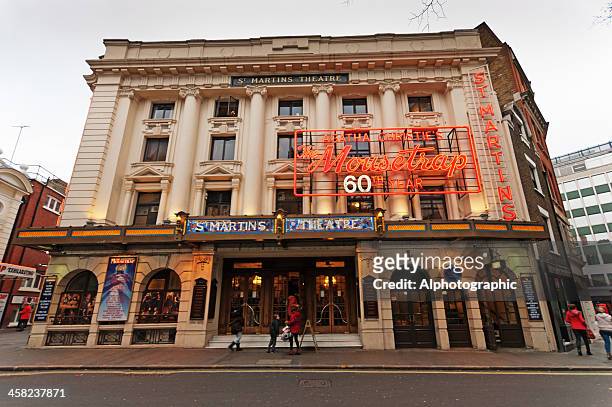 st martins theatre - anniversary theatre stock pictures, royalty-free photos & images