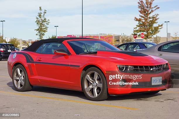 chevrolet camaro convertible - chevrolet-camaro-super-sport stockfoto's en -beelden