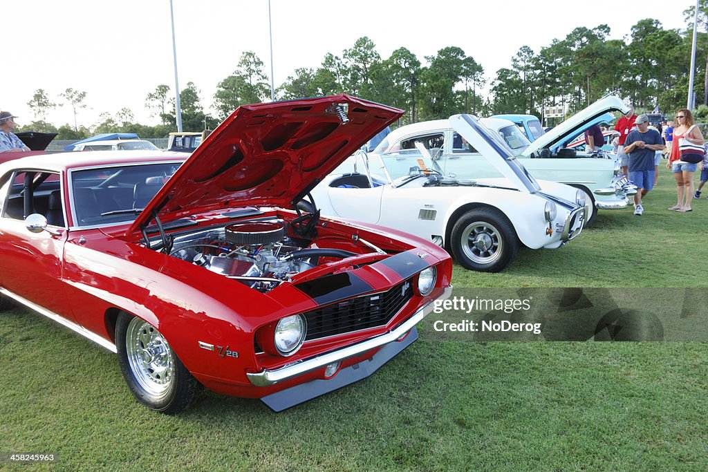 Vintage Camaro at Auto Show