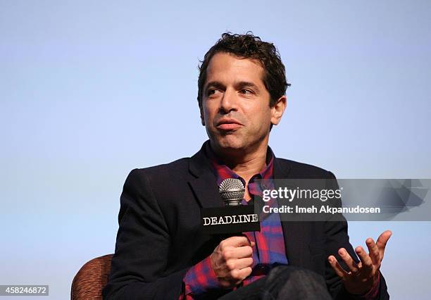 Screenwriter Patrick Tobin speaks onstage during Deadline's The Contenders at DGA Theater on November 1, 2014 in Los Angeles, California.