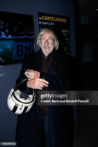 Actor Pierre Richard attends the half final of the BNP Paribas Tennis Masters - day six at Palais Omnisports de Bercy on November 1, 2014 in Paris,...