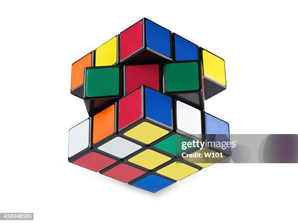 rubik's cube - rubik's cube stockfoto's en -beelden