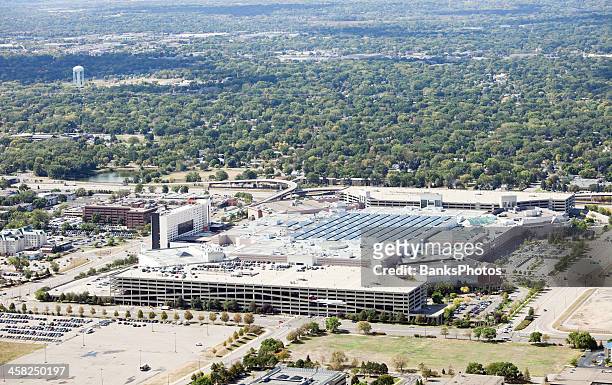 mall of america vista aérea - mall of america imagens e fotografias de stock