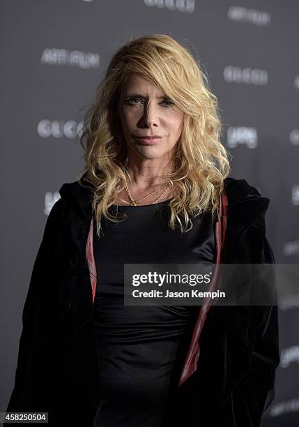 Actress Rosanna Arquette attends the 2014 LACMA Art + Film Gala honoring Barbara Kruger and Quentin Tarantino presented by Gucci at LACMA on November...