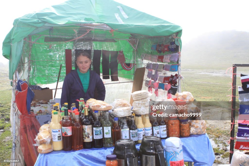 Female Street Vendor in Mucubaji Lake