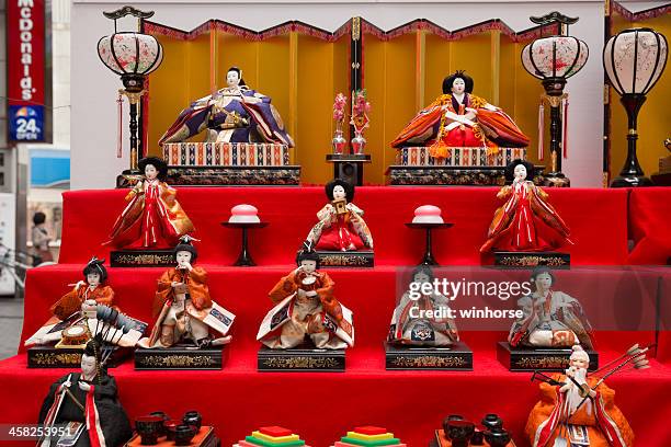 hinamatsuri in japan - girls day stock pictures, royalty-free photos & images